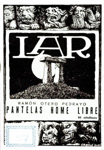 Portada de «Pantelas Home Libre», Ramón Otero Pedrayo, 1925.